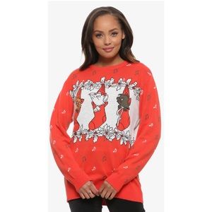 Disney Aristocats Stockings Ugly Holiday Sweater